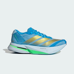 ZAPATILLAS ADIDAS ADIZERO BOSTON 13 MUJER - Blue Burst / Gold Metallic / Glow Blue