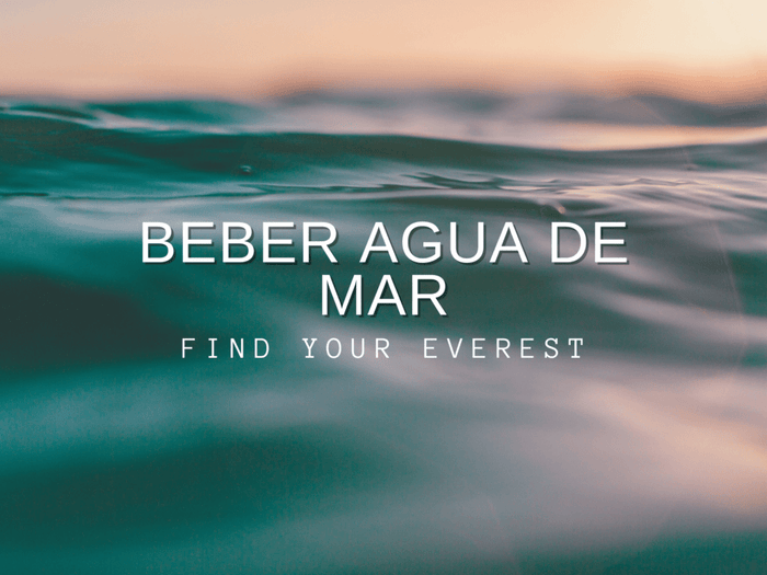 BEBER AGUA DE MAR