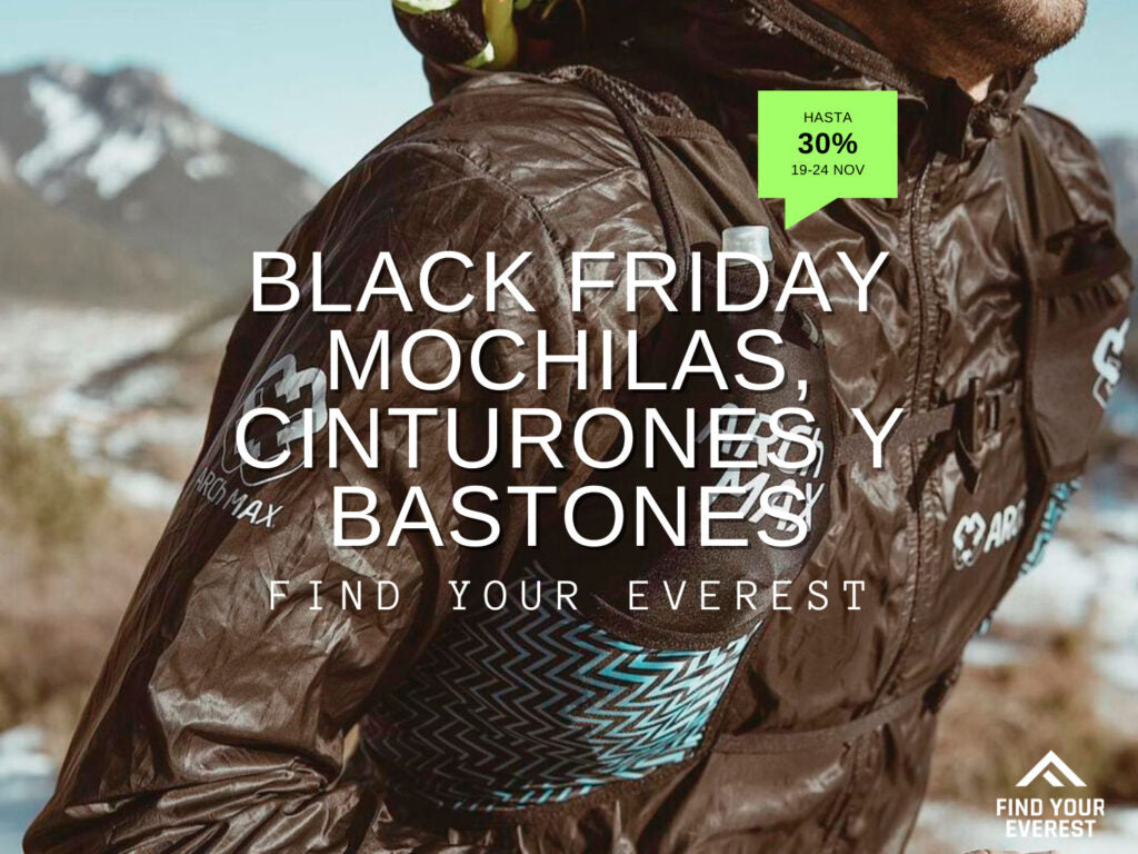 BLACK FRIDAY – MOCHILAS, CINTURONES Y BASTONES