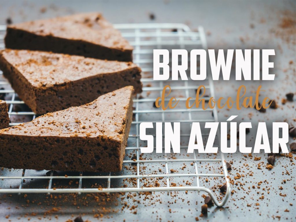 BROWNIE DE CHOCOLATE FIT SIN AZÚCAR