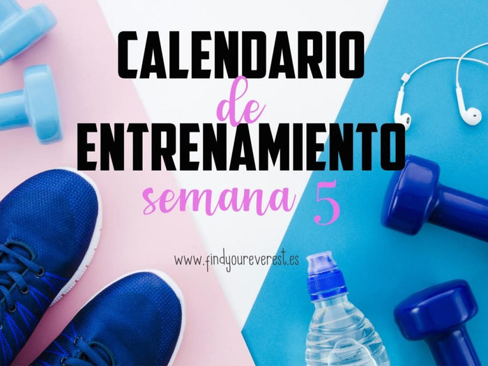 CALENDARIO DE ENTRENAMIENTO SEMANA 5