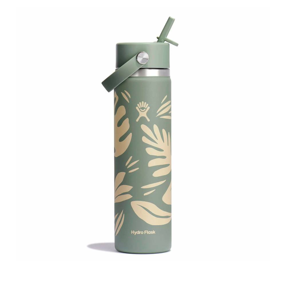 BOTELLA ISOTÉRMICA HYDRO FLASK 620ML CON PAJITA FLEXIBLE BOTANICAL BLISS
