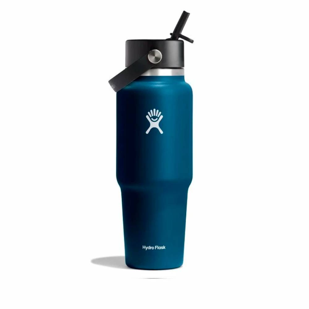 BOTELLA ISOTÉRMICA HYDRO FLASK 950ML TRAVEL CON PAJITA FLEXIBLE INDIGO