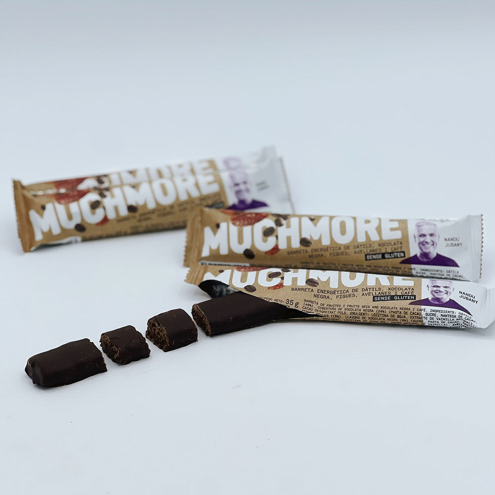 BARRITA ENERGÉTICA MUCHMORE CHOCOLATE NEGRO, HIGOS, AVELLANAS Y CAFÉ