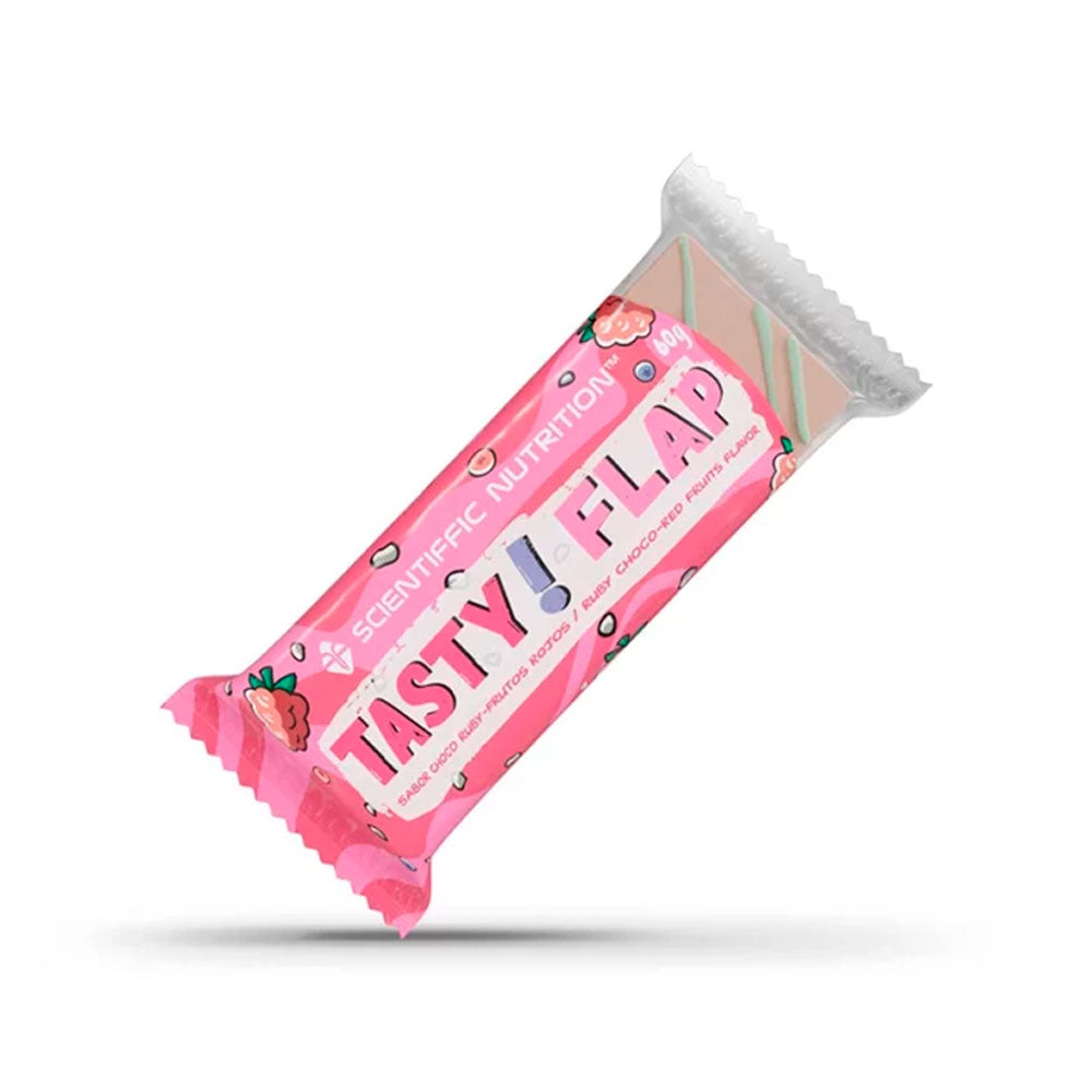 BARRITA FLAPJACK SCIENTIFFIC NUTRITION TASTY FLAP CHOCO RUBY FRUTOS ROJOS