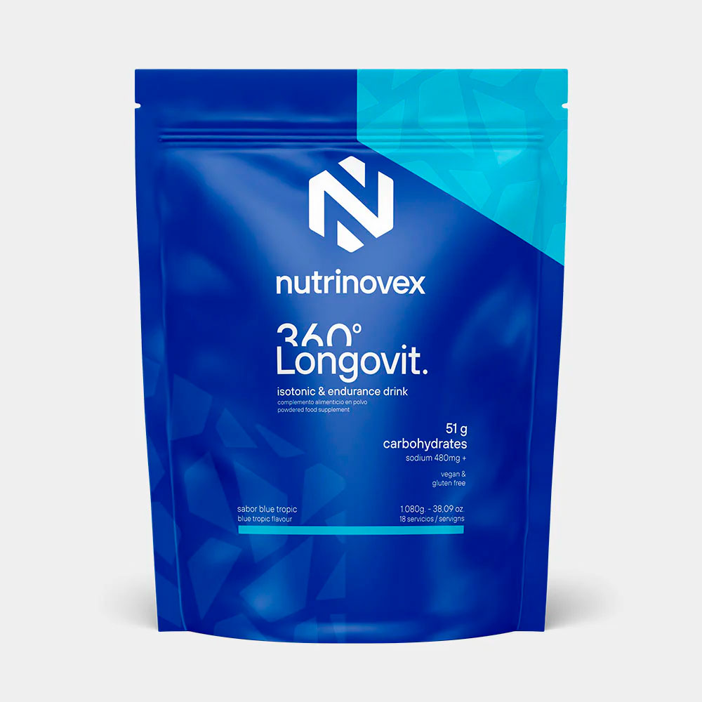 BEBIDA ENERGÉTICA NUTRINOVEX LONGOVIT 360 BLUE TROPIC BOLSA 1KG