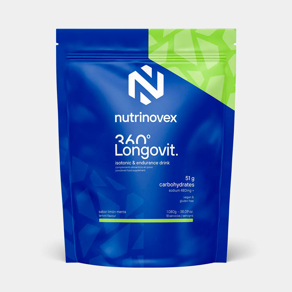 BEBIDA ENERGÉTICA NUTRINOVEX LONGOVIT 360 MENTA LIMÓN BOLSA 1KG
