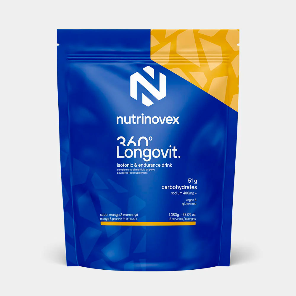 BEBIDA ENERGÉTICA NUTRINOVEX LONGOVIT 360 MANGO MARACUYÁ BOLSA 1KG