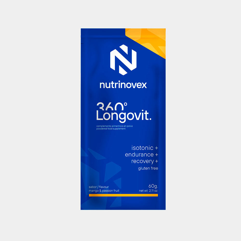 BEBIDA ENERGÉTICA NUTRINOVEX LONGOVIT 360 MANGO MARACUYÁ MONODOSIS