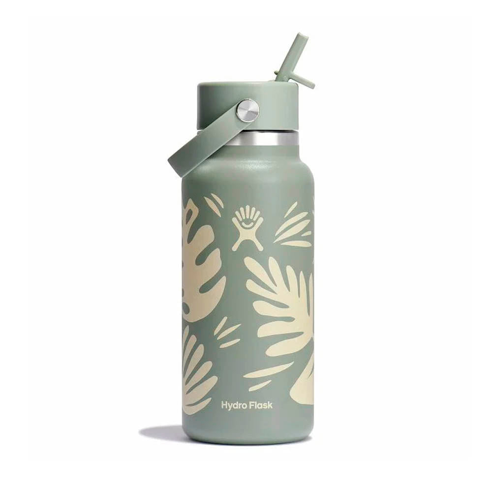 BOTELLA ISOTÉRMICA HYDRO FLASK 950ML CON PAJITA FLEXIBLE BOTANICAL BLISS