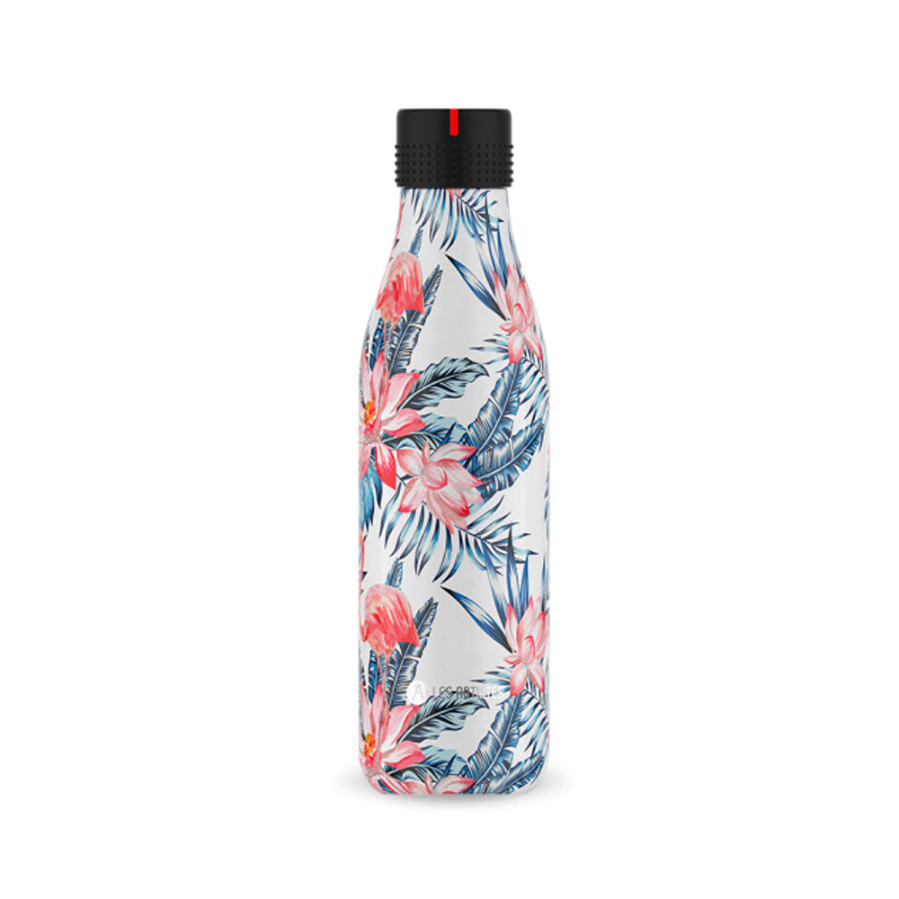 BOTELLA ISOTÉRMICA LES ARTISTES 500ML PALM LEAF AND FLAMINGOS