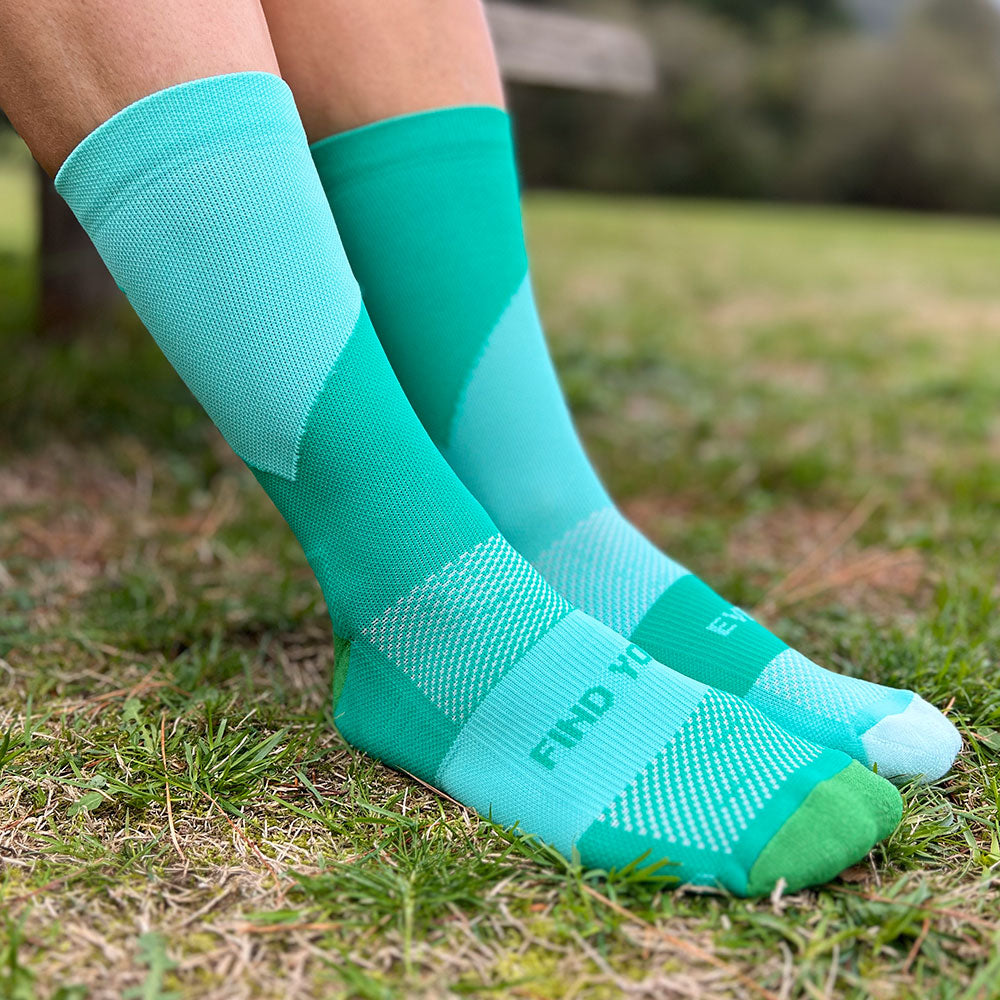 CALCETINES FIND YOUR EVEREST BICOLOR GREEN