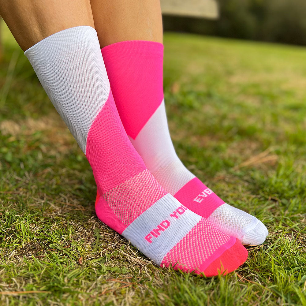 CALCETINES FIND YOUR EVEREST BICOLOR PINK