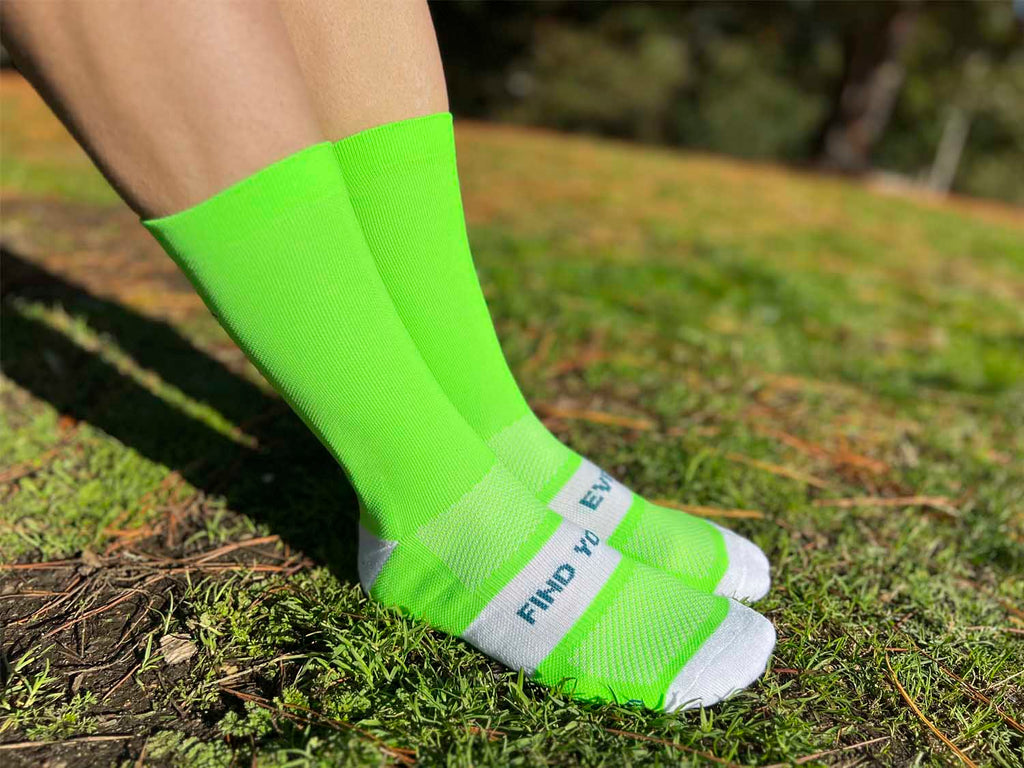 CALCETINES FIND YOUR EVEREST FLUOR LIME