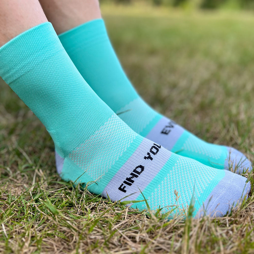 CALCETINES FIND YOUR EVEREST FORMENTERA BLUE MEDIUM CUT