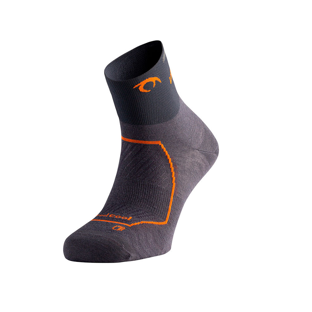CALCETINES LURBEL RACE THREE MARENGO NARANJA