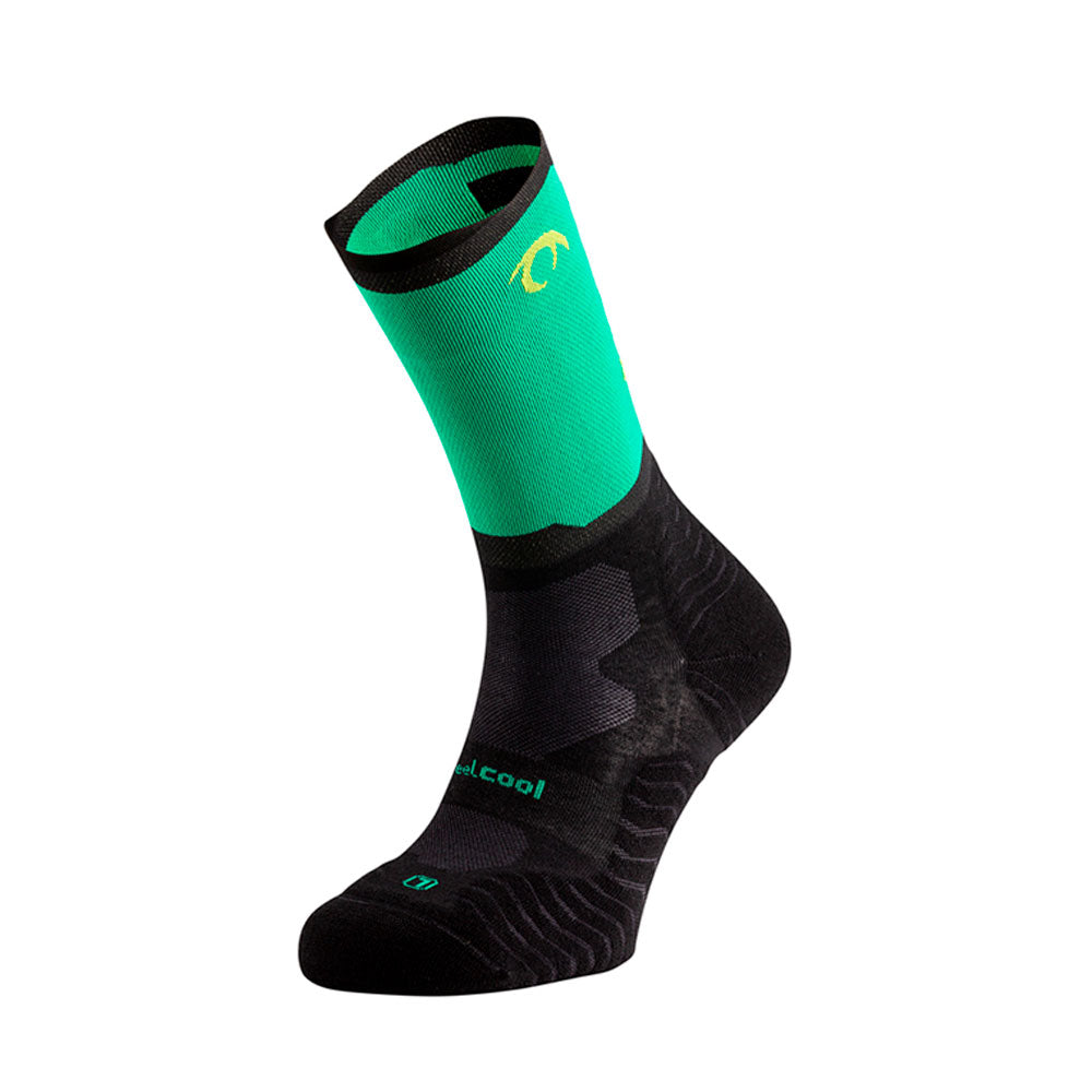 CALCETINES LURBEL RISE FIVE NEGRO VERDE GOLF