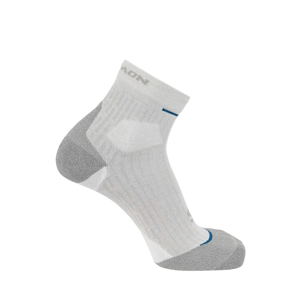 CALCETINES SALOMON ULTRA GLIDE ANKLE WHITE PEARL BLUE BERING SEA