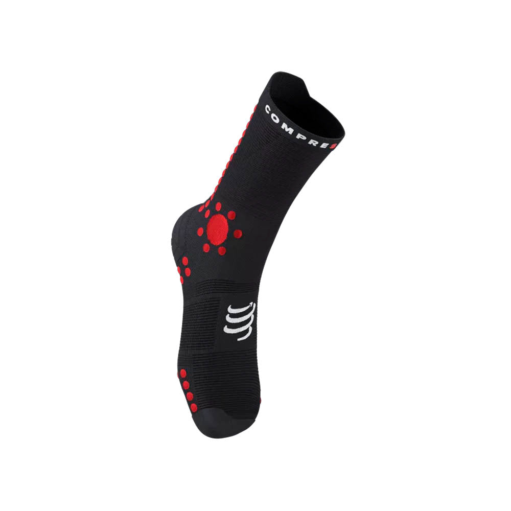 CALCETINES COMPRESSPORT PRO RACING V4.0 TRAIL BLACK RED