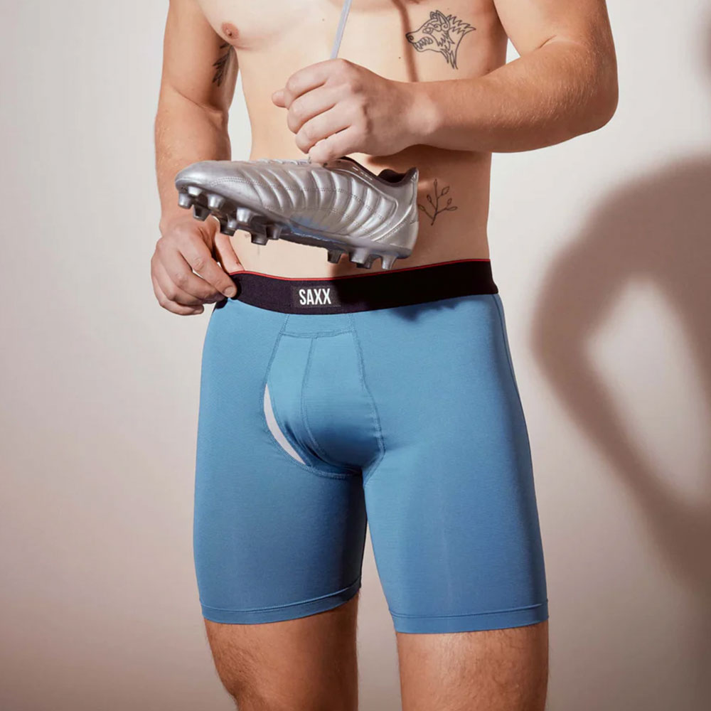 CALZONCILLOS BÓXER SAXX MULTI-SPORT MESH HYDRO BLUE