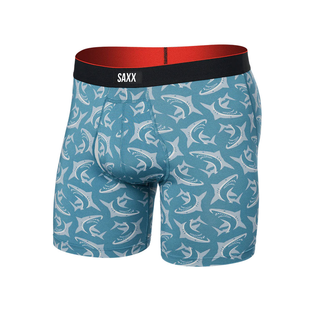 CALZONCILLOS BÓXER SAXX MULTI-SPORT MESH SWIMPRESSIVE HYDRO BLUE