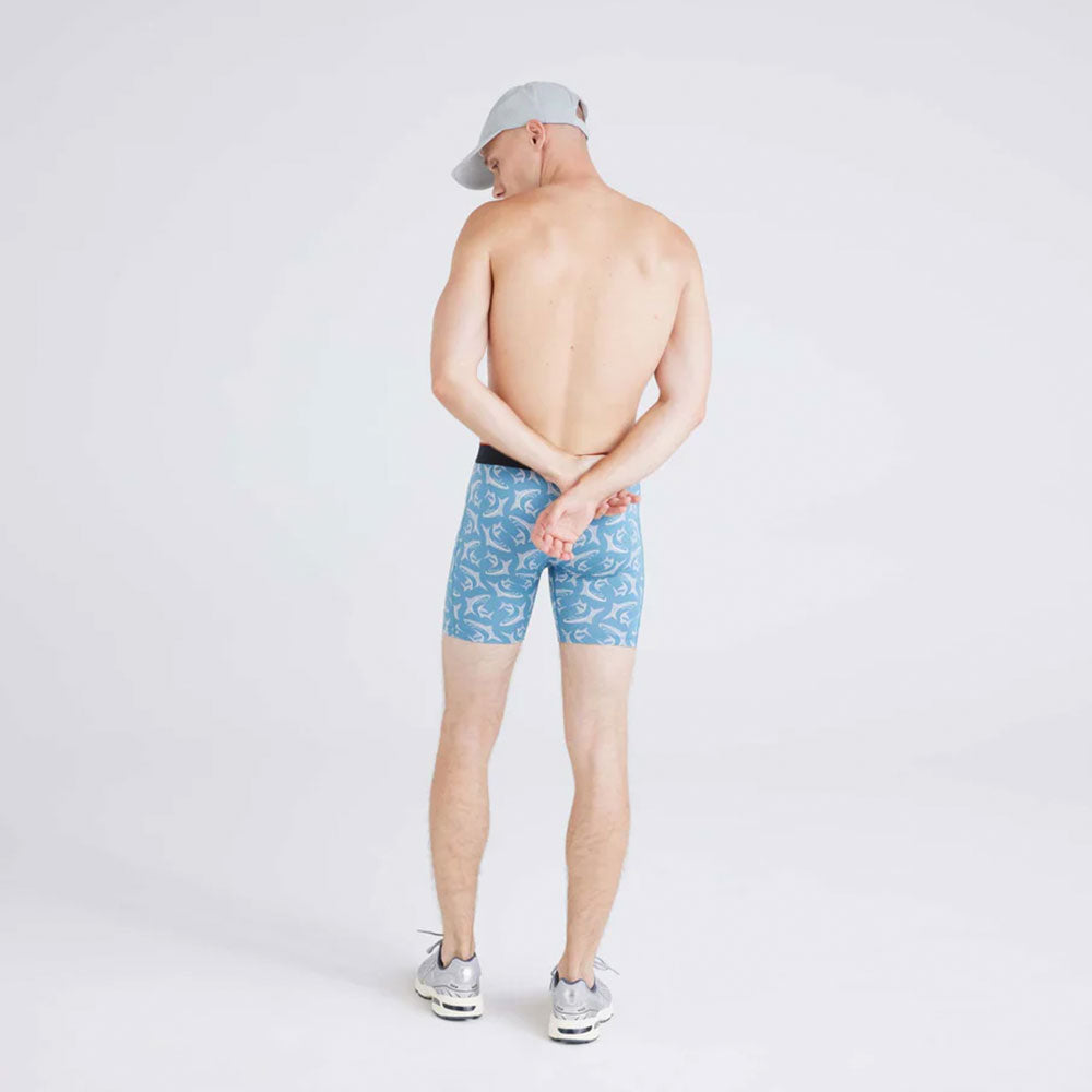 CALZONCILLOS BÓXER SAXX MULTI-SPORT MESH SWIMPRESSIVE HYDRO BLUE