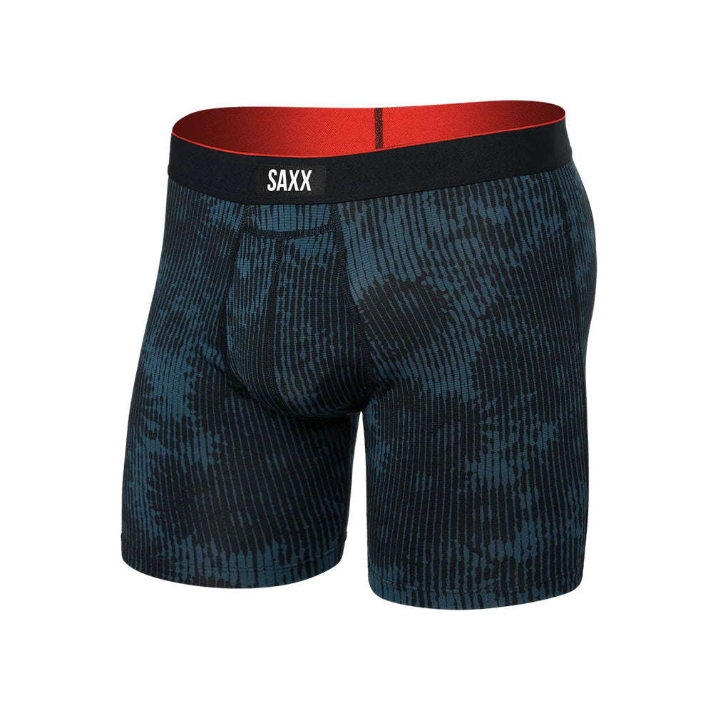 CALZONCILLOS BÓXER SAXX MULTI-SPORT MESH WHITE NOISE DAISY BLACK