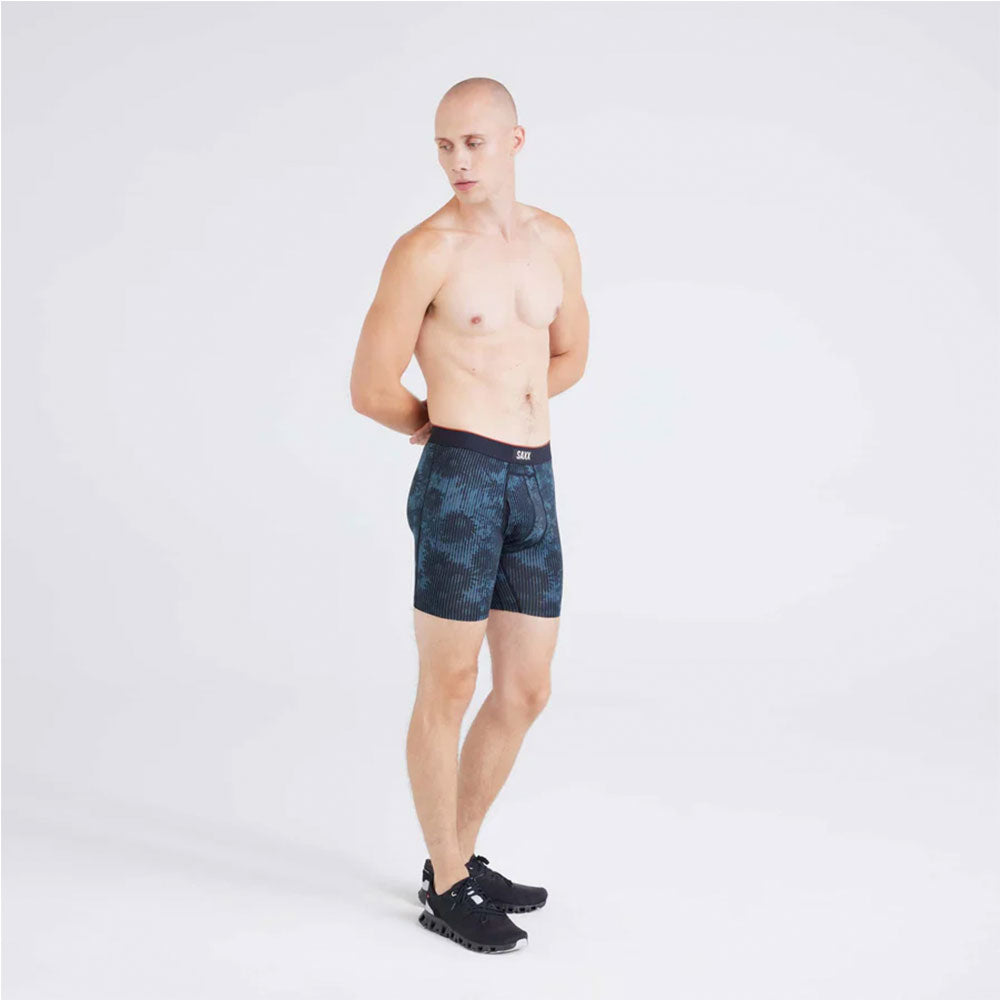 CALZONCILLOS BÓXER SAXX MULTI-SPORT MESH WHITE NOISE DAISY BLACK