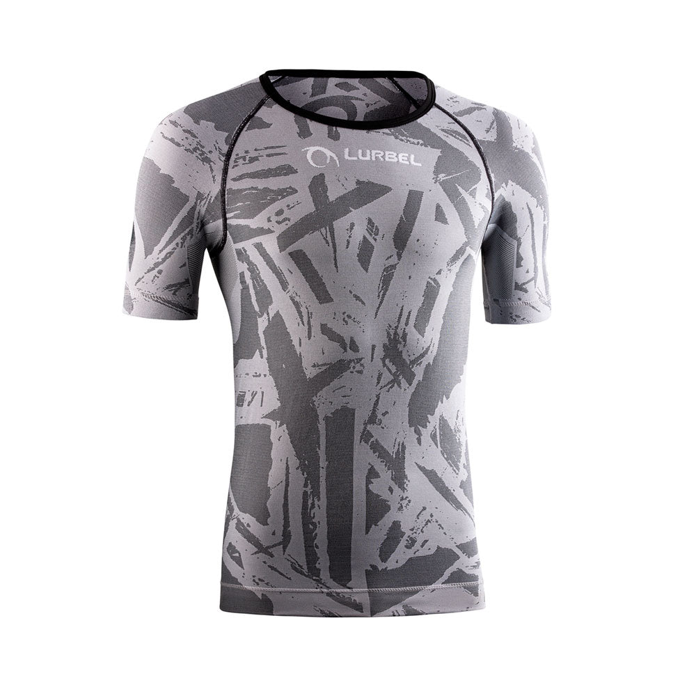 CAMISETA LURBEL SPIRIT BLUR GRIS HIELO NEGRO