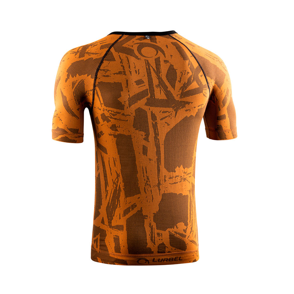 CAMISETA LURBEL SPIRIT BLUR NARANJA NEGRO