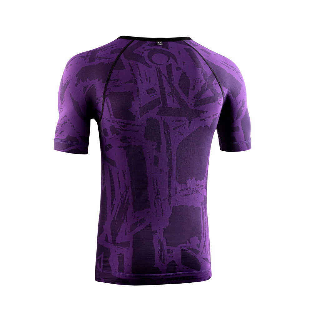 CAMISETA LURBEL SPIRIT BLUR VIOLETA NEGRO