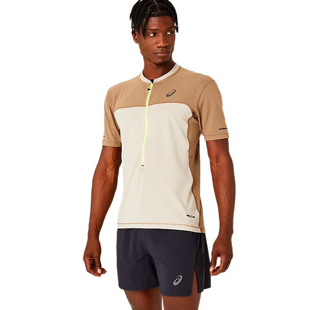 CAMISETA ASICS FUJITRAIL SS TOP FEATHER GREY PEPPER