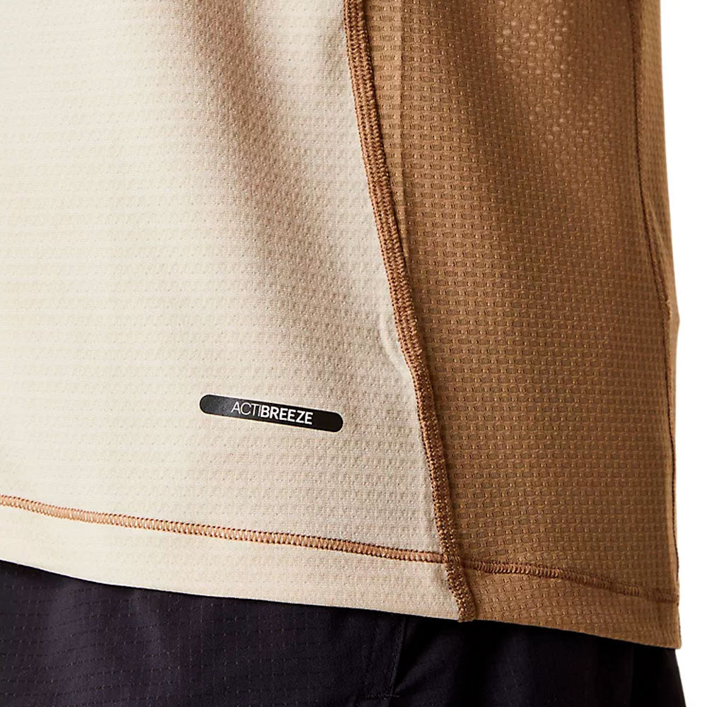 CAMISETA ASICS FUJITRAIL SS TOP FEATHER GREY PEPPER