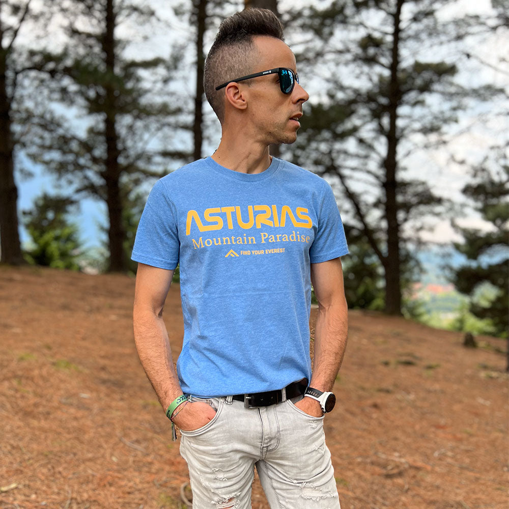 CAMISETA CASUAL FIND YOUR EVEREST ASTURIAS AZUL
