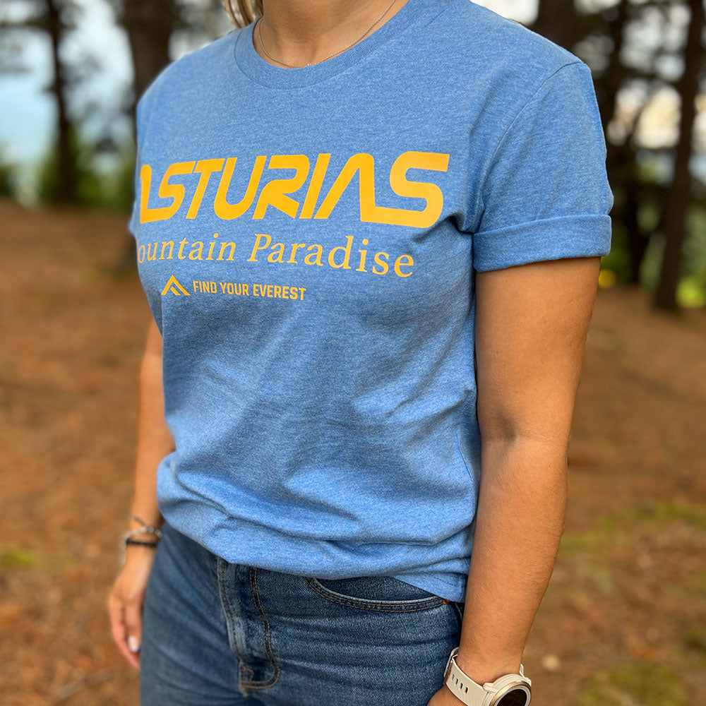 CAMISETA CASUAL FIND YOUR EVEREST ASTURIAS AZUL MUJER