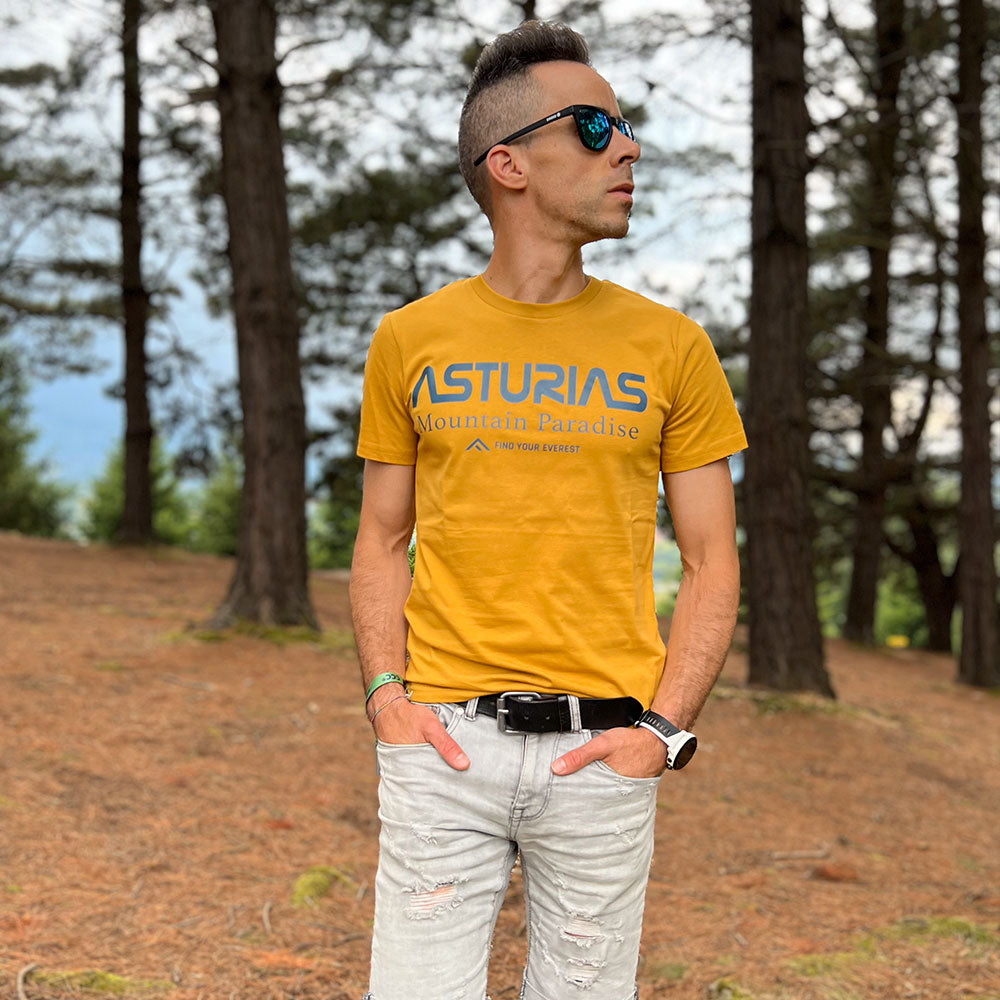CAMISETA CASUAL FIND YOUR EVEREST ASTURIAS MOSTAZA
