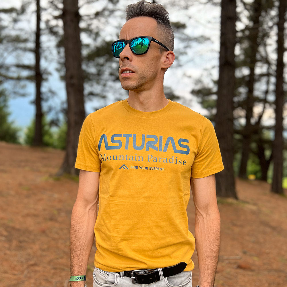 CAMISETA CASUAL FIND YOUR EVEREST ASTURIAS MOSTAZA