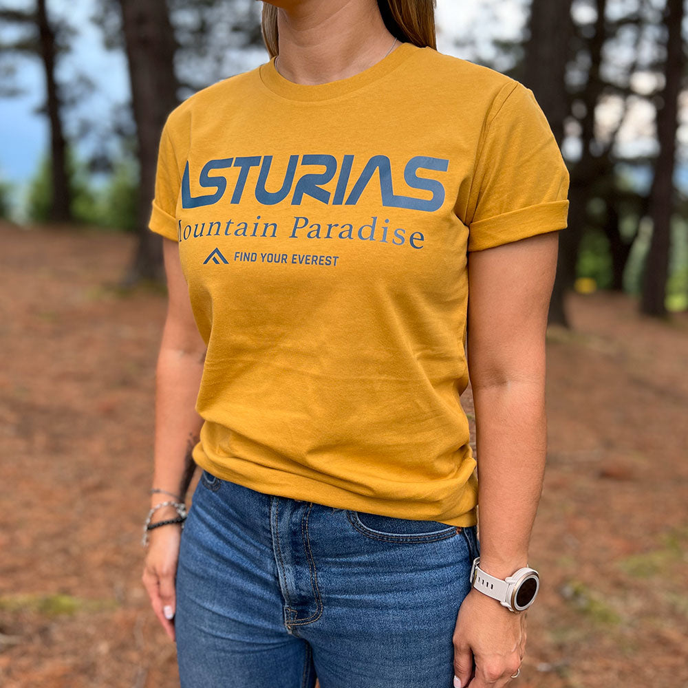 CAMISETA CASUAL FIND YOUR EVEREST ASTURIAS MOSTAZA MUJER