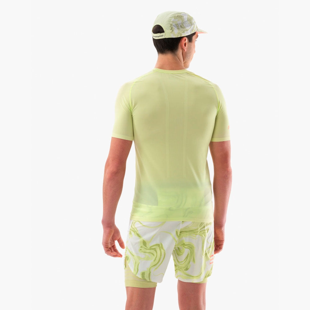 CAMISETA COMPRESSPORT TRAIL RACING SHADOW LIME