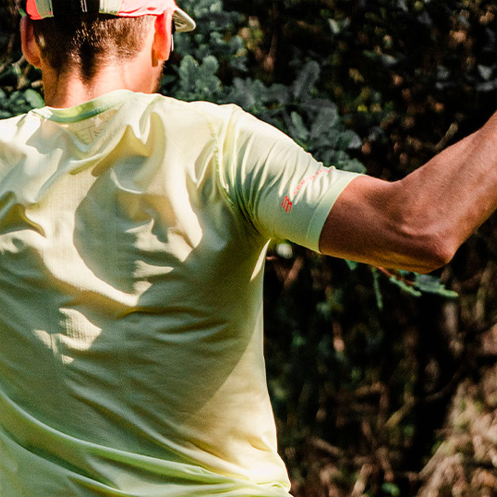 CAMISETA COMPRESSPORT TRAIL RACING SHADOW LIME