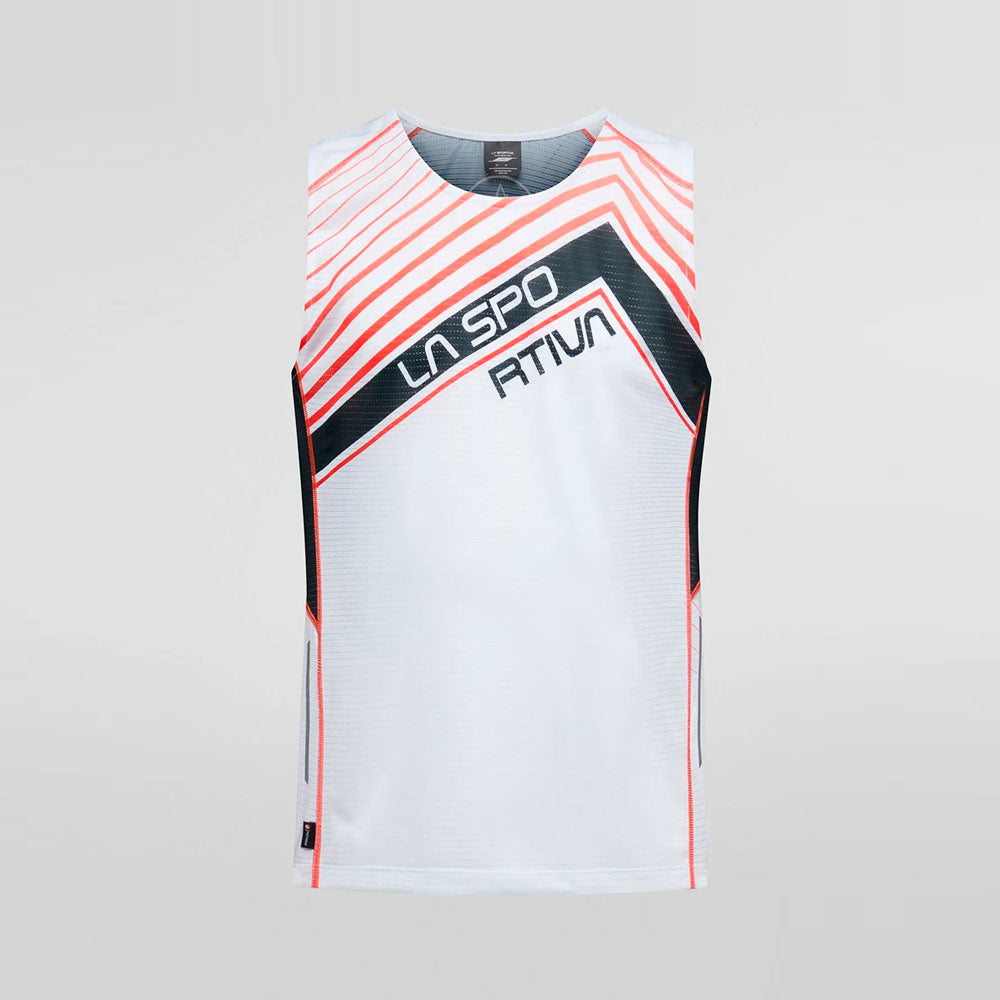 CAMISETA DE TIRANTES LA SPORTIVA SLIPSTREAM BLANCO NEGRO