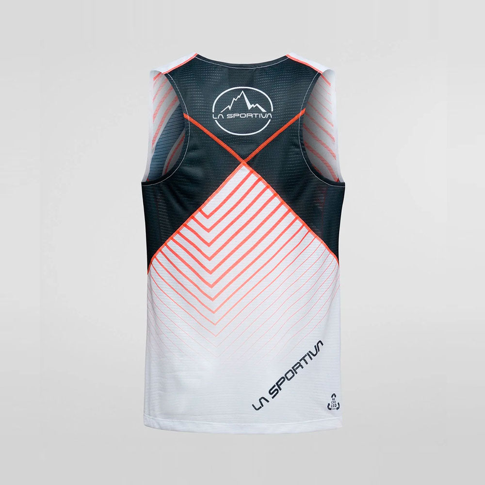 CAMISETA DE TIRANTES LA SPORTIVA SLIPSTREAM BLANCO NEGRO