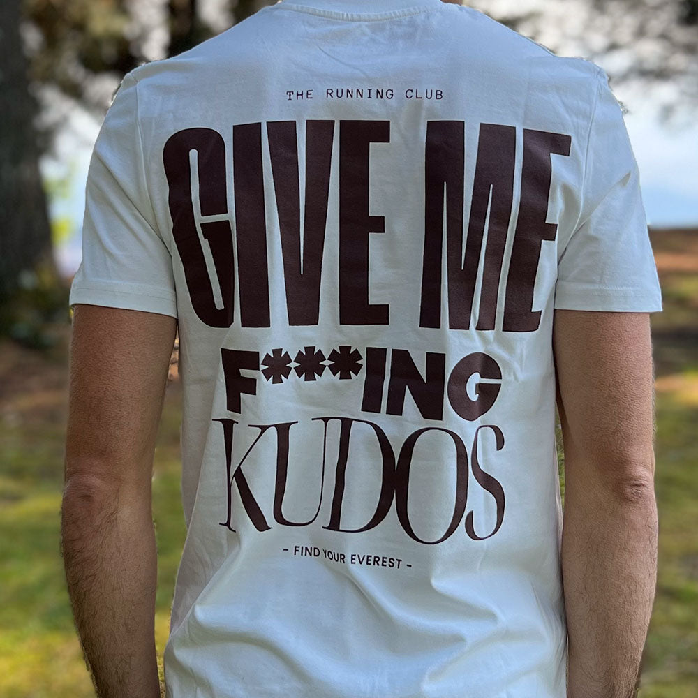 CAMISETA FIND YOUR EVEREST - GIVE ME FUCKING KUDOS - BEIGE