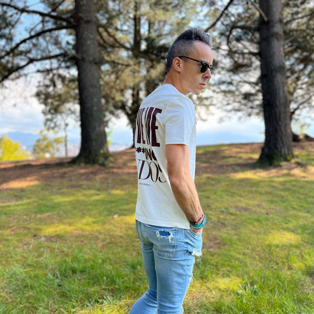 CAMISETA FIND YOUR EVEREST - GIVE ME FUCKING KUDOS - BEIGE