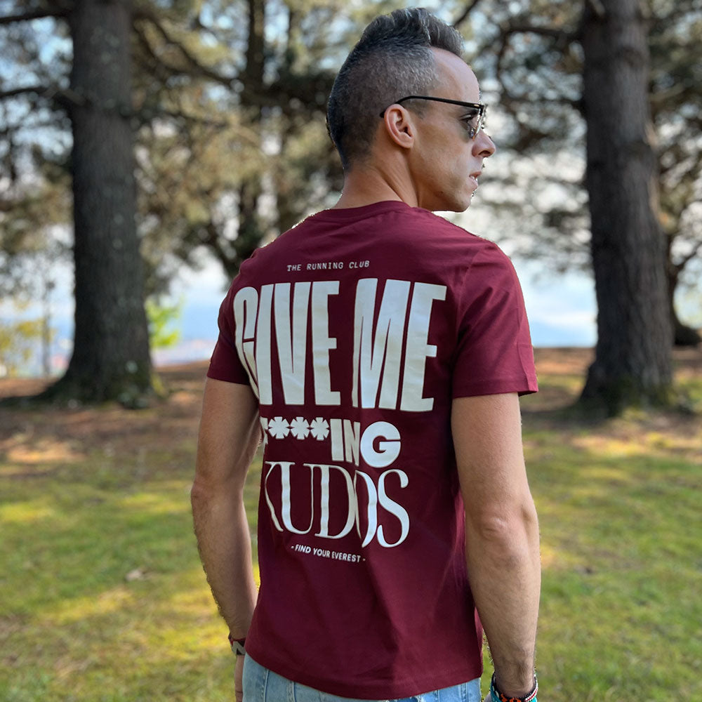 CAMISETA FIND YOUR EVEREST - GIVE ME FUCKING KUDOS - GRANATE