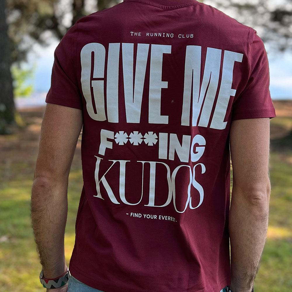 CAMISETA FIND YOUR EVEREST - GIVE ME FUCKING KUDOS - GRANATE