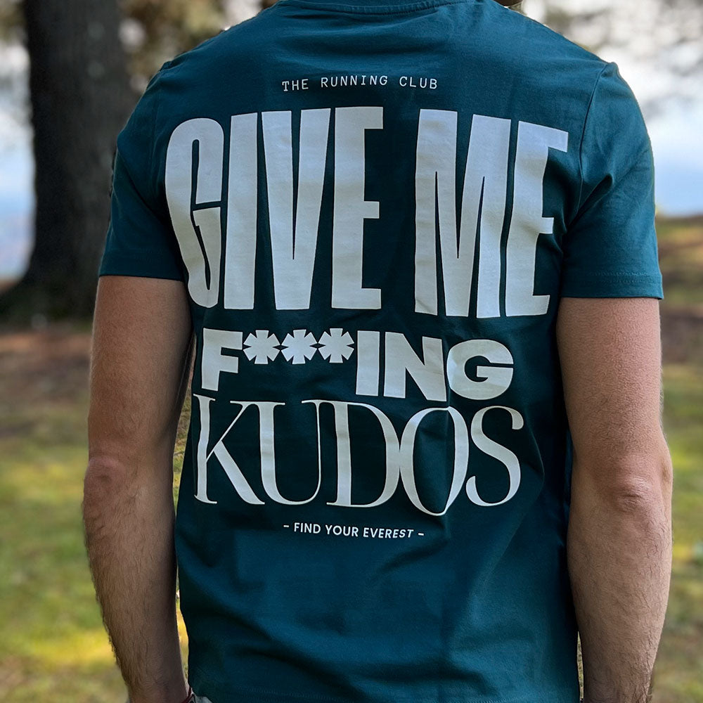 CAMISETA FIND YOUR EVEREST - GIVE ME FUCKING KUDOS - VERDE