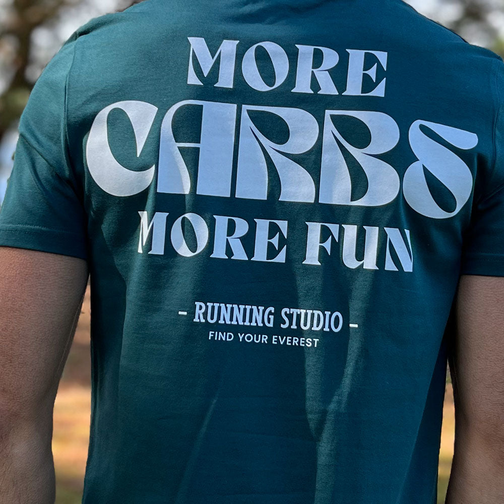 CAMISETA FIND YOUR EVEREST - MORE CARBS MORE FUN - MORI
