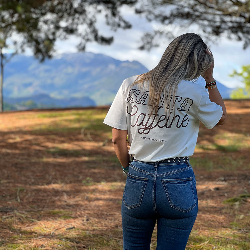 CAMISETA FIND YOUR EVEREST - SANTA CAFFEINE - MANGATA