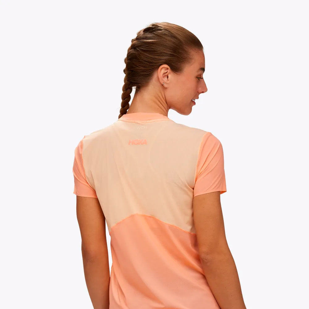 CAMISETA HOKA AIROLITE MUJER PAPAYA